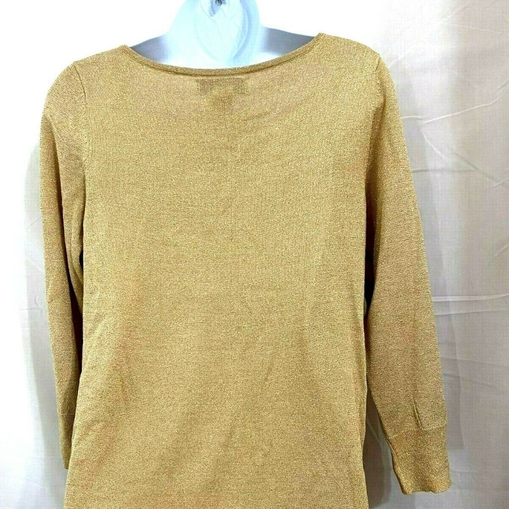 Judith Hart Collection Gold Glittery Pullover R4E - Picture 6 of 6